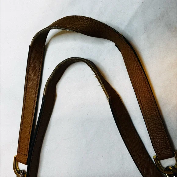 Michael Kors Jet Set Travel Brown Logo Coated Canvas Chain Tote Bag - Picture 14 of 16